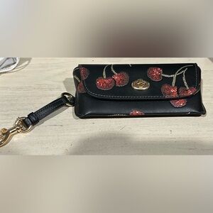 Coach Cherry glasses case
